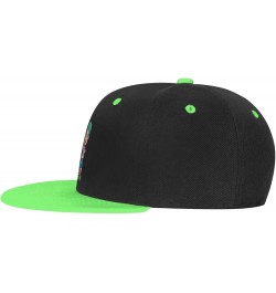 Cute Little Student Baseball Cap for Men Women Snapback Hat Adjustable Flat Bill Hats Green $11.37 Baseball Caps