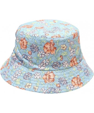 Bucket Hat Unisex Fisherman Sun Hat Women Two Sided Bucket Floral Outing Men Baseball Cap Fishing Hat Fall Hats (Color : Mult...