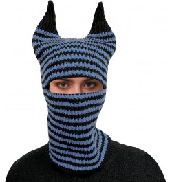 Autunm Winter Leisure Warmth Stripe Knitted Scarf Hat Ski Cab E $8.95 Sun Hats