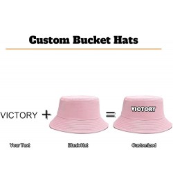 5 Pack Custom Bucket Hats for Women Men Personalized Text Name Fishing Cap Design Your Own Summer Sun Beach Hat Pink $27.08 B...