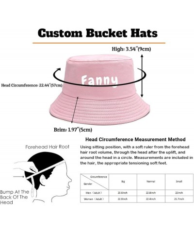 5 Pack Custom Bucket Hats for Women Men Personalized Text Name Fishing Cap Design Your Own Summer Sun Beach Hat Pink $27.08 B...