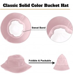 5 Pack Custom Bucket Hats for Women Men Personalized Text Name Fishing Cap Design Your Own Summer Sun Beach Hat Pink $27.08 B...