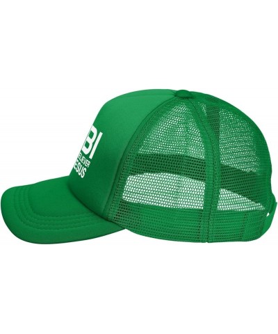 FBI Firm Believer in Jesus Unisex Baseball Hat Original Mesh Trucker Cap Adjustable Green $10.27 Baseball Caps