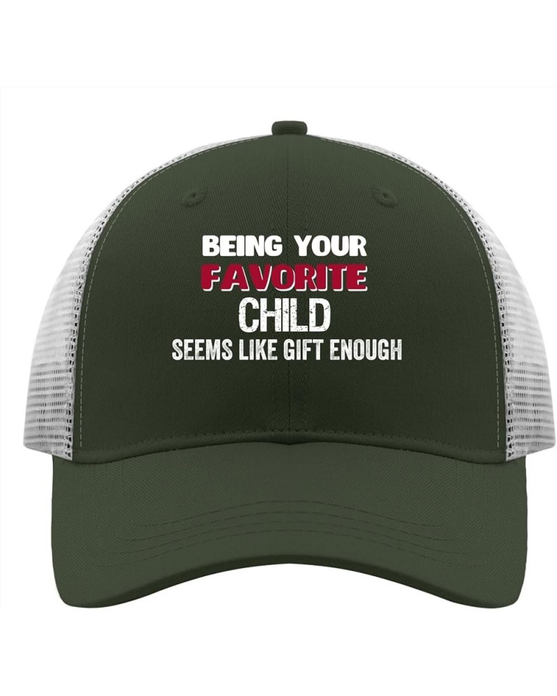 Beings Your Favorite Child Seems Like Gift Enough Golf Hat Fish Hat Apricot Army Green $11.87 Cowboy Hats