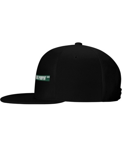 Big Pimpin BLVD Hat Black Flat Brim Trucker Hats Adjustable Hip Hop Baseball Cap Black $12.65 Baseball Caps