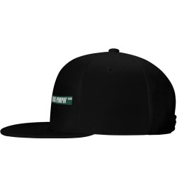 Big Pimpin BLVD Hat Black Flat Brim Trucker Hats Adjustable Hip Hop Baseball Cap Black $12.65 Baseball Caps