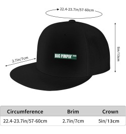 Big Pimpin BLVD Hat Black Flat Brim Trucker Hats Adjustable Hip Hop Baseball Cap Black $12.65 Baseball Caps