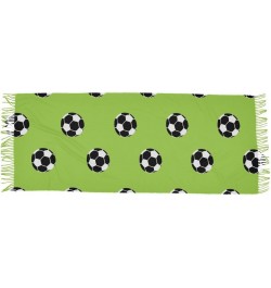 Acpiggto Winter Scarf Warm Shawl Soccer Football Sports Green Faux Cashmere Wool Scarves $11.70 Scarves