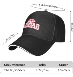 Lamar University Unisex Classic Hat Adjustable Fashion Casquette for Men Women Black $11.19 Baseball Caps