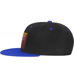 Flag of Bhutan Knitting Effect Baseball Cap for Men Women Snapback Hat Adjustable Flat Bill Hats Blue $14.34 Baseball Caps