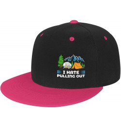 I Hate Pulling Out Baseball Cap Men Running Hat Ponytail Hat Women Dad Hat Sun Hat Adjustable Trucker Hat White Pink $10.53 B...