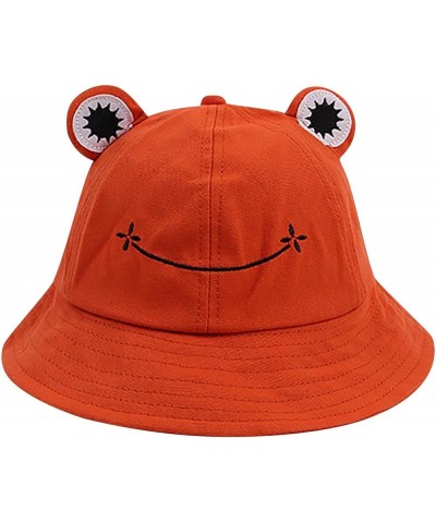 Hiking Hats Winter Cute Animal Photography Hat Women Bucket Fishing Cap Beach Baseball Baseball Bucket Hat Orange $7.53 Bucke...