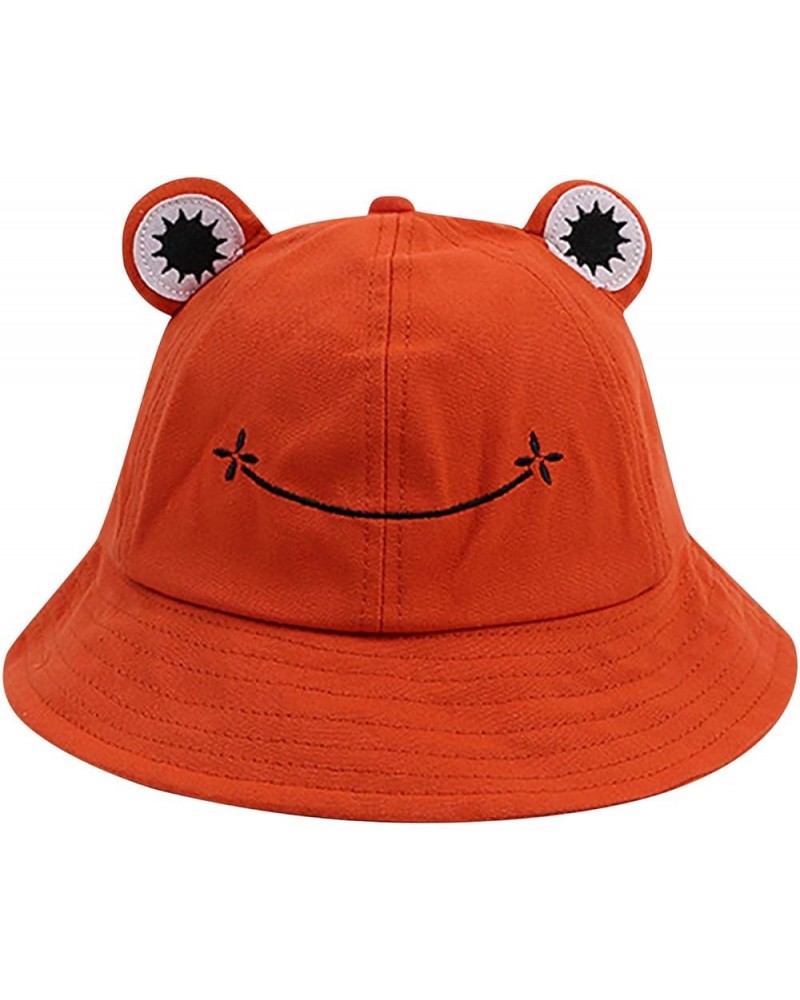 Hiking Hats Winter Cute Animal Photography Hat Women Bucket Fishing Cap Beach Baseball Baseball Bucket Hat Orange $7.53 Bucke...