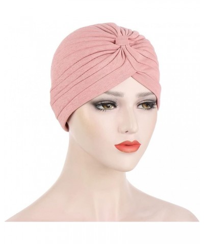 Arrived Summer Auto Gele Muslim Turbans Bamboo Hemp Indian Hat Pleated Simple Toque Black Red $14.21 Skullies & Beanies