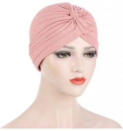 Arrived Summer Auto Gele Muslim Turbans Bamboo Hemp Indian Hat Pleated Simple Toque Black Red $14.21 Skullies & Beanies