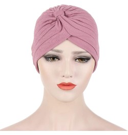 Arrived Summer Auto Gele Muslim Turbans Bamboo Hemp Indian Hat Pleated Simple Toque Black Red $14.21 Skullies & Beanies