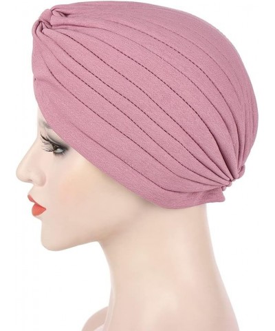 Arrived Summer Auto Gele Muslim Turbans Bamboo Hemp Indian Hat Pleated Simple Toque Black Red $14.21 Skullies & Beanies