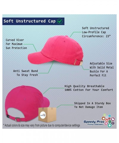 Soft Baseball Cap Mm Warrior Cotton Dad Hats for Men & Women Hot Pink $16.51 Baseball Caps