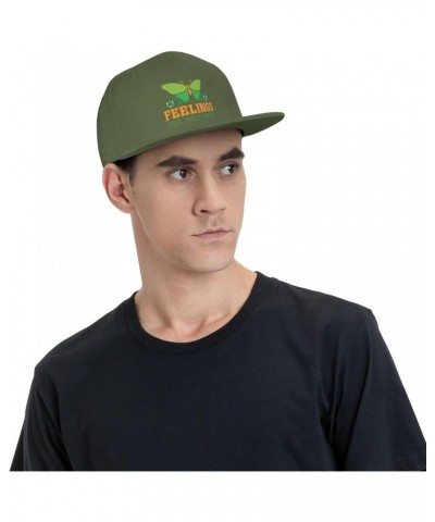 Feelings are Not Facts Baseball Cap for Men Women Snapback Hat Trucker Flat Bill Caps Sun Hat Moss Green $14.97 Baseball Caps