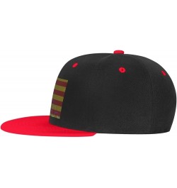 Flag of Catalonia Baseball Cap for Men Women Snapback Hat Adjustable Flat Bill Hats Red $13.60 Baseball Caps