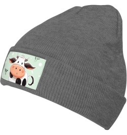 Beanie Hats for Women Men Knit Hat Cute Cow Polka Dot Print Beanies Cap Fashion Cuffed Sports Hat Deep Heather $9.22 Skullies...