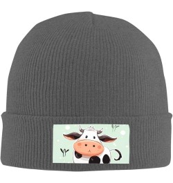 Beanie Hats for Women Men Knit Hat Cute Cow Polka Dot Print Beanies Cap Fashion Cuffed Sports Hat Deep Heather $9.22 Skullies...