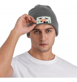 Beanie Hats for Women Men Knit Hat Cute Cow Polka Dot Print Beanies Cap Fashion Cuffed Sports Hat Deep Heather $9.22 Skullies...