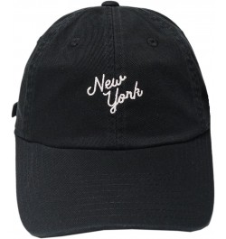 Board Shorts New York Cotton Baseball Cap Strapback Hat Script Navy $14.21 Baseball Caps