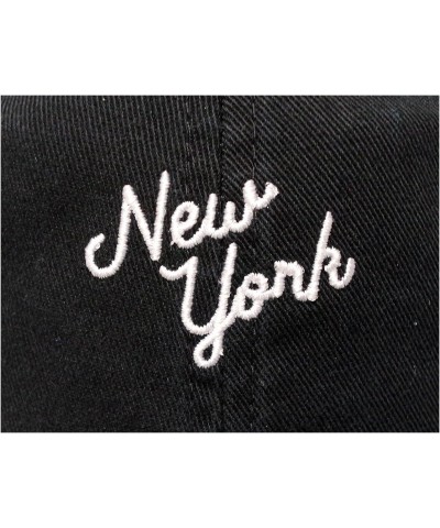 Board Shorts New York Cotton Baseball Cap Strapback Hat Script Navy $14.21 Baseball Caps