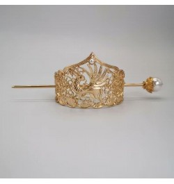 Hair Jewelry Crown Tiaras for Women Handmade Gold Plated Hair Crown Chinese Hanfu Headdress Antique Jewelry (Color : 11) 1 $1...