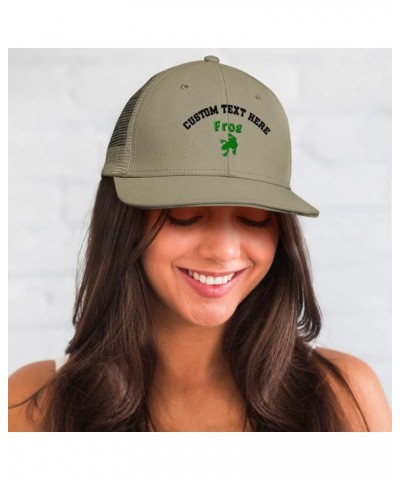 Custom Trucker Hat Baseball Cap Frog Reptiles Nature Cotton Scales Dad Hats for Men & Women Black Personalized Text Here $13....