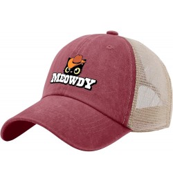 Meowdy Golf hat Fishing Hats AllBlack Fishing hat Gifts for Men Golf Hats Wine Red02 $10.58 Bucket Hats