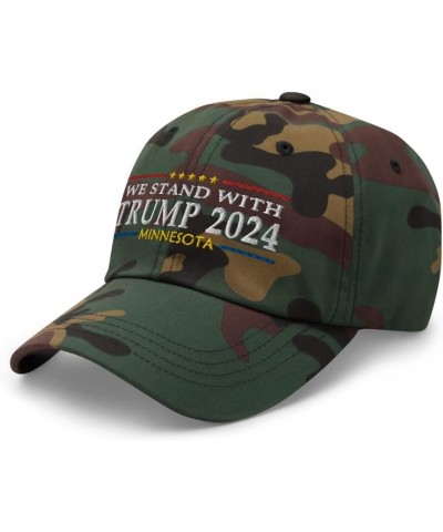 Minnesota for Trump 2024 Hat :: RAF Collection Green Camo $18.71 Baseball Caps