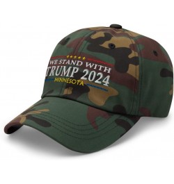 Minnesota for Trump 2024 Hat :: RAF Collection Green Camo $18.71 Baseball Caps