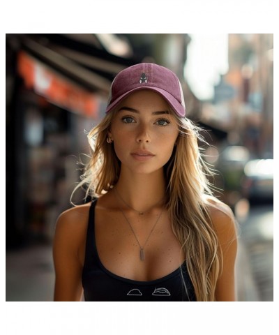 Cute Bats Baseball Cap Women Men Mesh Back Hats Vintage Cowboy Hat Dad Caps Red $12.06 Cowboy Hats