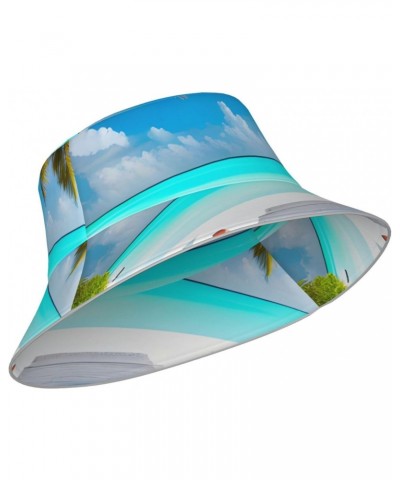 Reflective Bucket Hat Fisherman Cap Outdoor Summer Beach Sun Hat Uv Protection Hat Hot Fun Vacation Headwear Maldives Holiday...