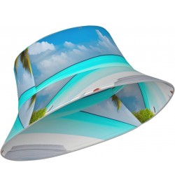 Reflective Bucket Hat Fisherman Cap Outdoor Summer Beach Sun Hat Uv Protection Hat Hot Fun Vacation Headwear Maldives Holiday...