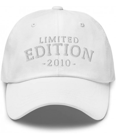 Limited Edition 2010 Hats Birthday Gift for Men Women (Embroidery Dad Cap) White $20.21 Baseball Caps