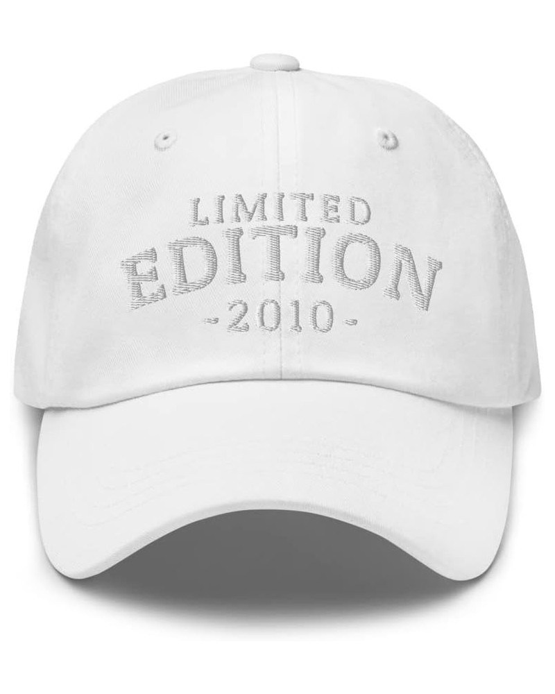 Limited Edition 2010 Hats Birthday Gift for Men Women (Embroidery Dad Cap) White $20.21 Baseball Caps