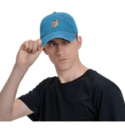 Back to The Gym Retro Baseball Cap for Women Men Baseball Hat Golf Dad Hats Blue $13.66 Baseball Caps