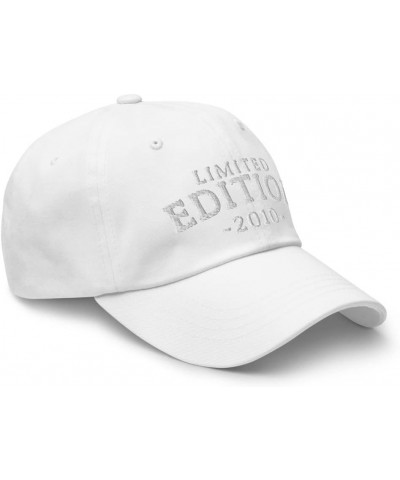 Limited Edition 2010 Hats Birthday Gift for Men Women (Embroidery Dad Cap) White $20.21 Baseball Caps