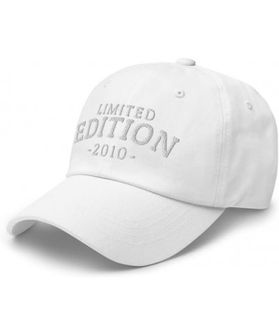 Limited Edition 2010 Hats Birthday Gift for Men Women (Embroidery Dad Cap) White $20.21 Baseball Caps