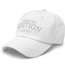 Limited Edition 2010 Hats Birthday Gift for Men Women (Embroidery Dad Cap) White $20.21 Baseball Caps