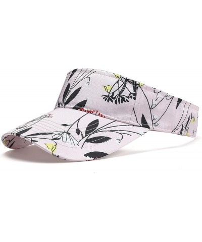 Unisex Sports Running Sun Visor Hat for Women Men Lightweight Foldable Sports Visor Hat with Sweatband Pink $5.53 Visors