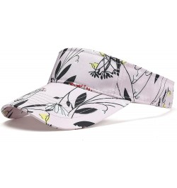 Unisex Sports Running Sun Visor Hat for Women Men Lightweight Foldable Sports Visor Hat with Sweatband Pink $5.53 Visors