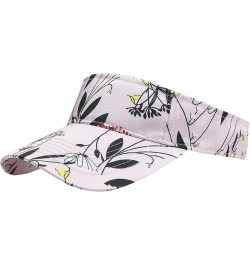 Unisex Sports Running Sun Visor Hat for Women Men Lightweight Foldable Sports Visor Hat with Sweatband Pink $5.53 Visors