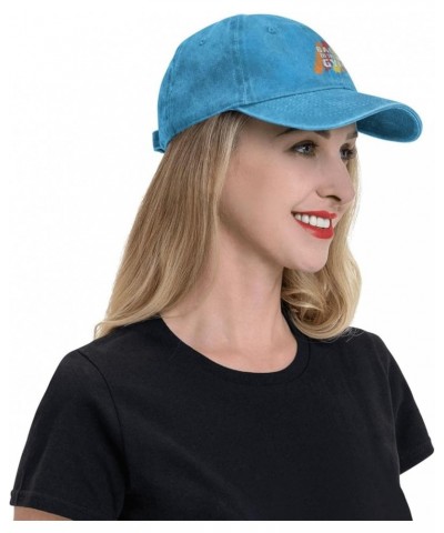 Back to The Gym Retro Baseball Cap for Women Men Baseball Hat Golf Dad Hats Blue $13.66 Baseball Caps