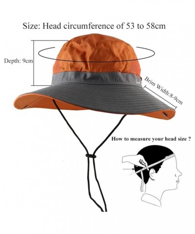 Sun Hats for Women Men Summer Hat Wide Brim Packable Cowboy Hat Hiking Fishing Hats Men's Drinking Bucket Hat Black $10.42 Ra...