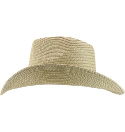 Paper Braid Wide Wire Brim Cowboy Hat Beige $22.08 Cowboy Hats