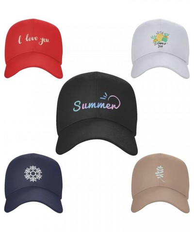 Custom Hats for Men Personalized Add Your Name Text Image DIY Gift Baseball Hats Blue $8.19 Baseball Caps